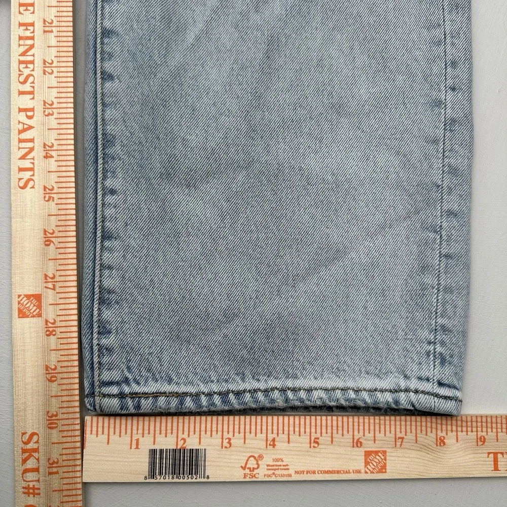 Levi's 568 Big E Premium Loose Straight Jeans Men 34x30 Cotton Light Blue Denim